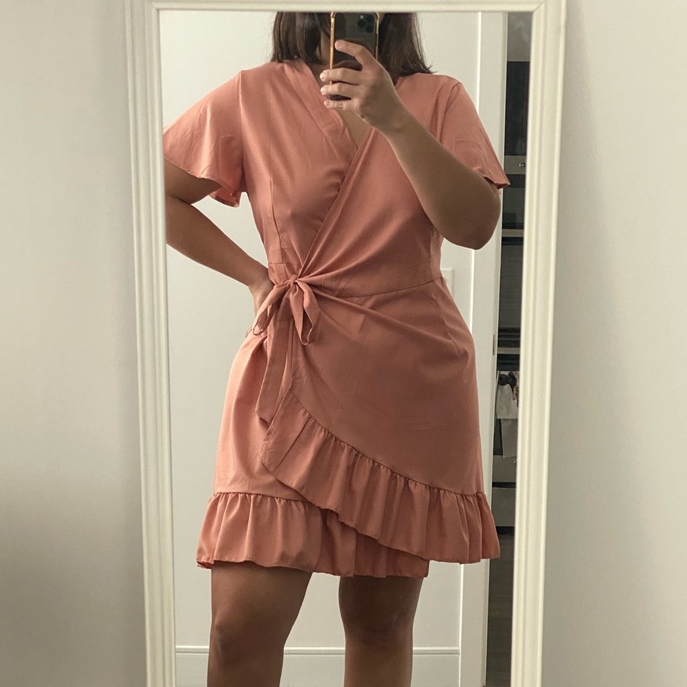 Naggoo Women's Summer Wrap V Neck Dress